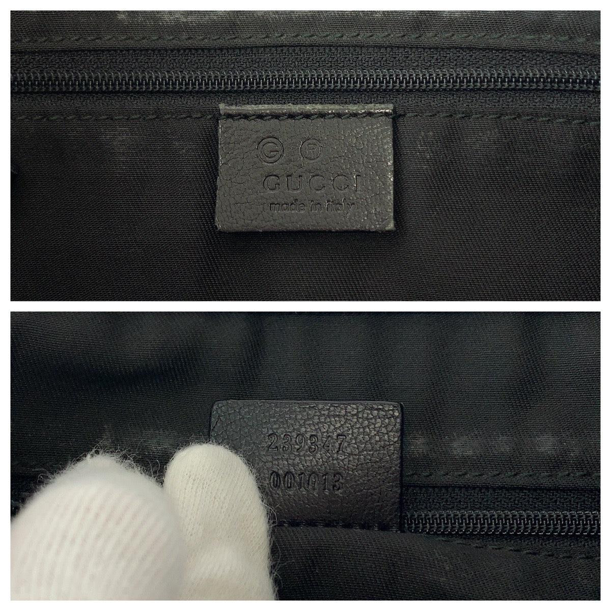 13013
GUCCI グッチ グッチシマ ブラック 黒 シルバー金具 レザー 239347 ショルダーバッグ ポシェット  メンズ