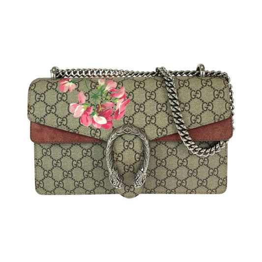 111917
GUCCI グッチ ディオニュソス ベージュ ピンク シルバー金具 GGスプリームキャンバス 400249 チェーンショルダーバッグ 肩掛け  レディース