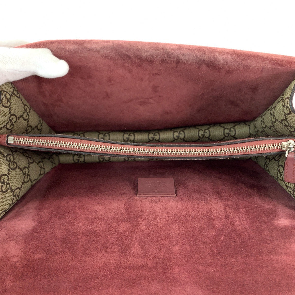 111917
GUCCI グッチ ディオニュソス ベージュ ピンク シルバー金具 GGスプリームキャンバス 400249 チェーンショルダーバッグ 肩掛け  レディース