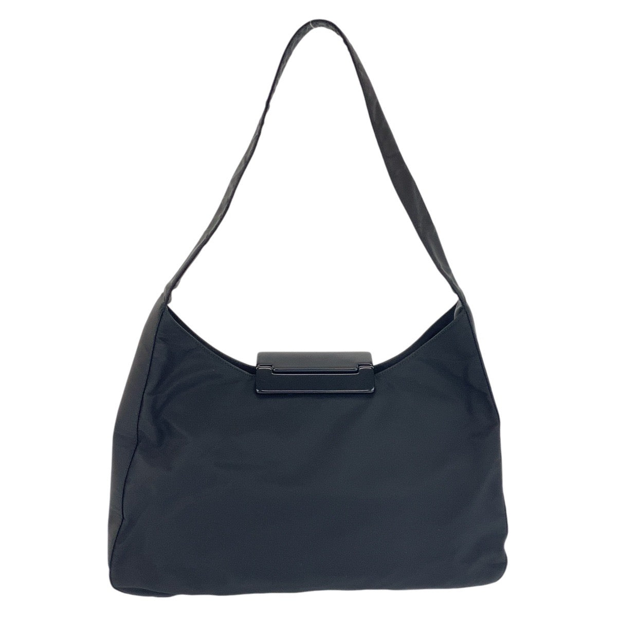 PRADA Prada Tessuto Hobo Black Nylon Shoulder Bag for Women