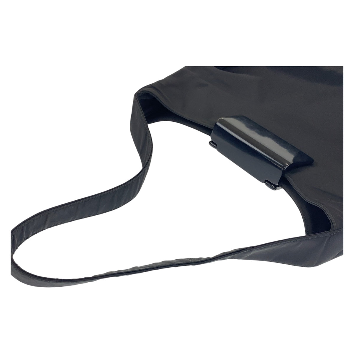 PRADA Prada Tessuto Hobo Black Nylon Shoulder Bag for Women