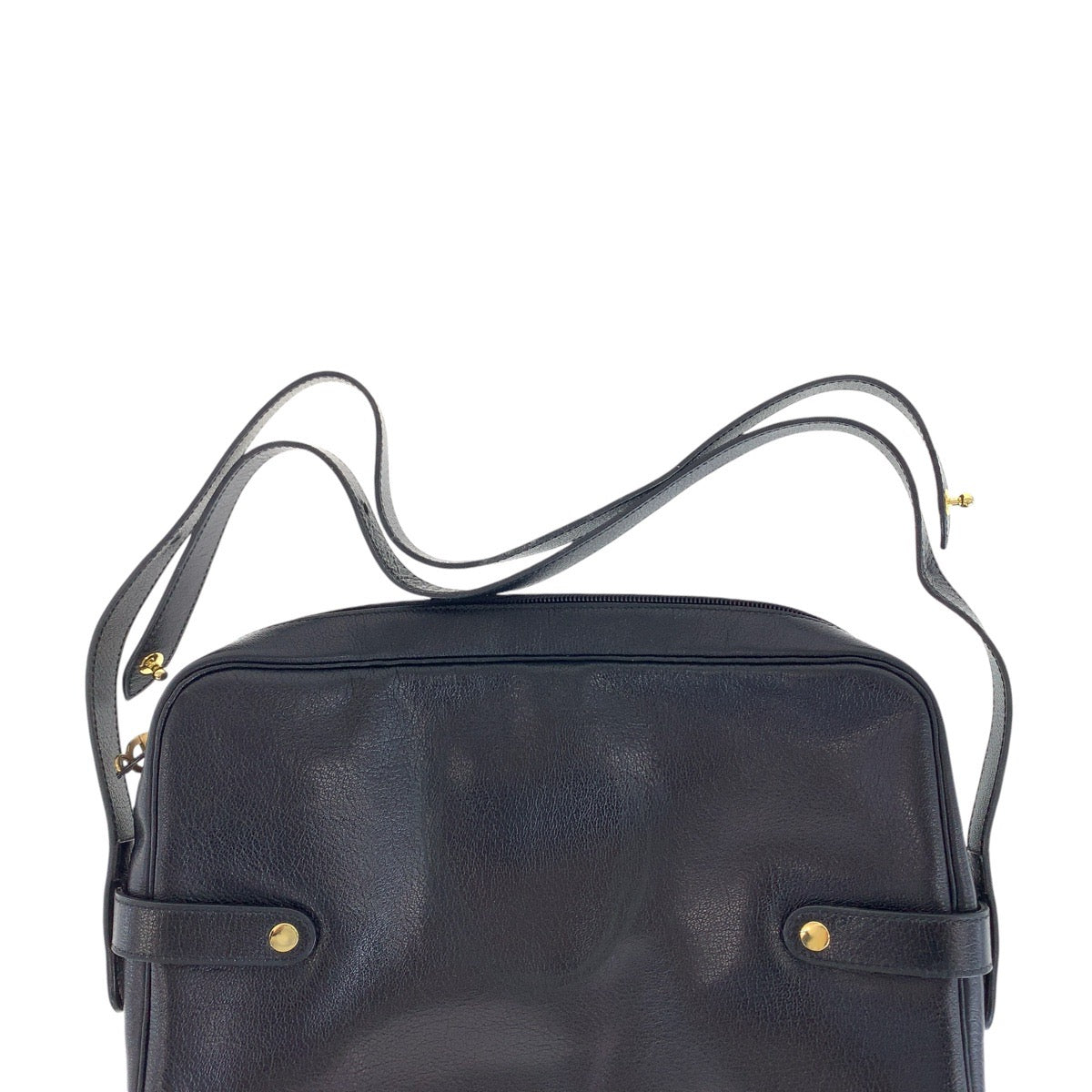 13021
Dior ディオール ブラック 黒 ゴールド金具 レザー ショルダーバッグ  レディース