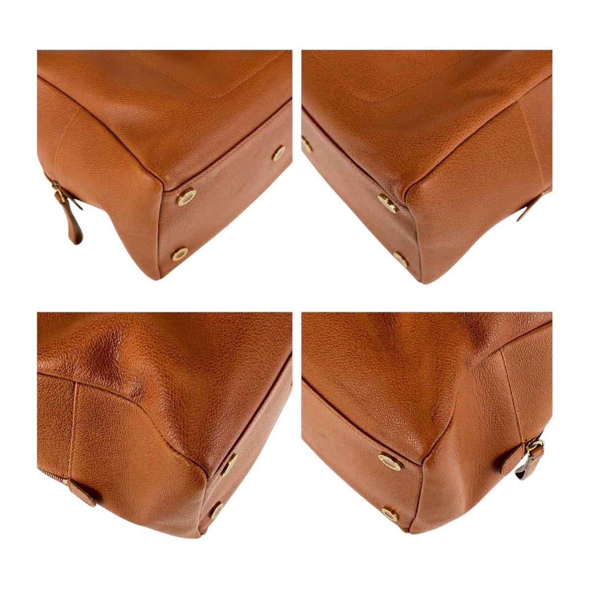 18026
BVLGARI ブルガリ ブルガリブルガリ ターンロック ブラウン ゴールド金具 レザー ハンドバッグ ボストンバッグ  レディース ABP40