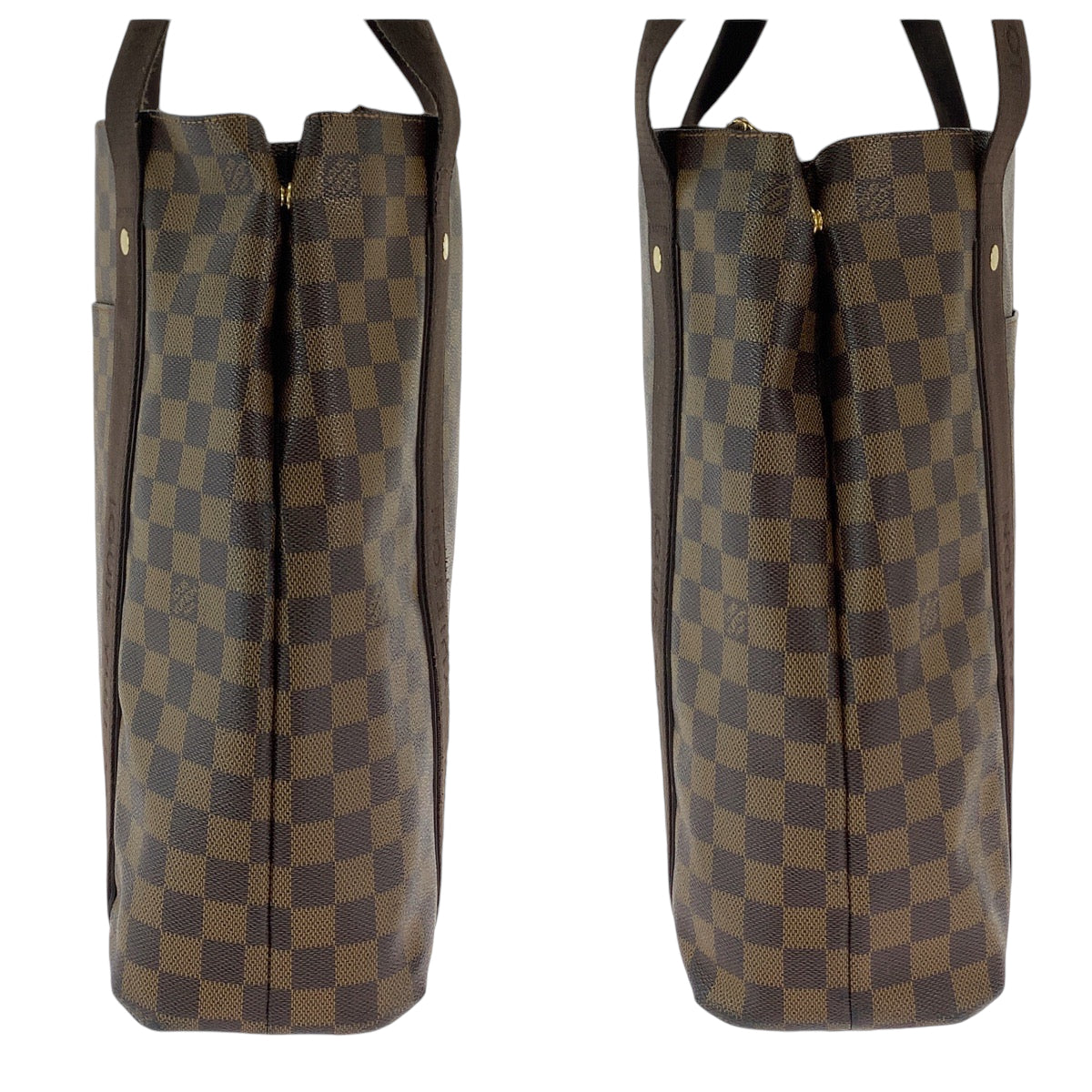 13027
LOUIS VUITTON ルイヴィトン ダミエ エベヌ カバ ボブール ブラウン ゴールド金具 PVC N52006 トートバッグ ビジネスバッグ ショルダーバッグ  メンズ