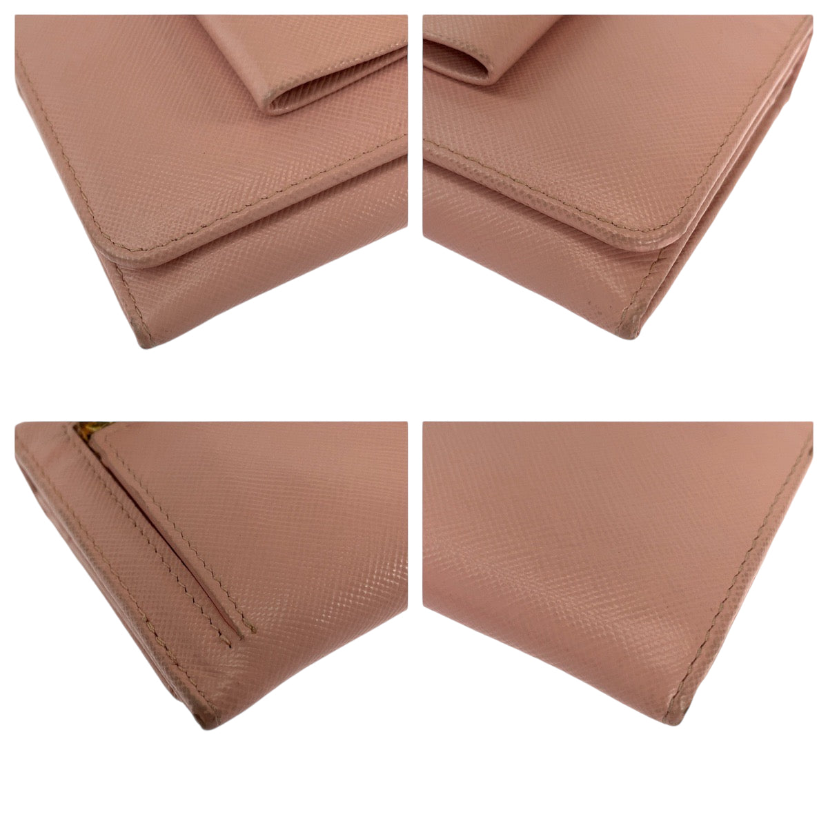 111908
PRADA プラダ サフィアーノ リボン ピンク ゴールド金具 レザー 長財布 ロングウォレット  レディース