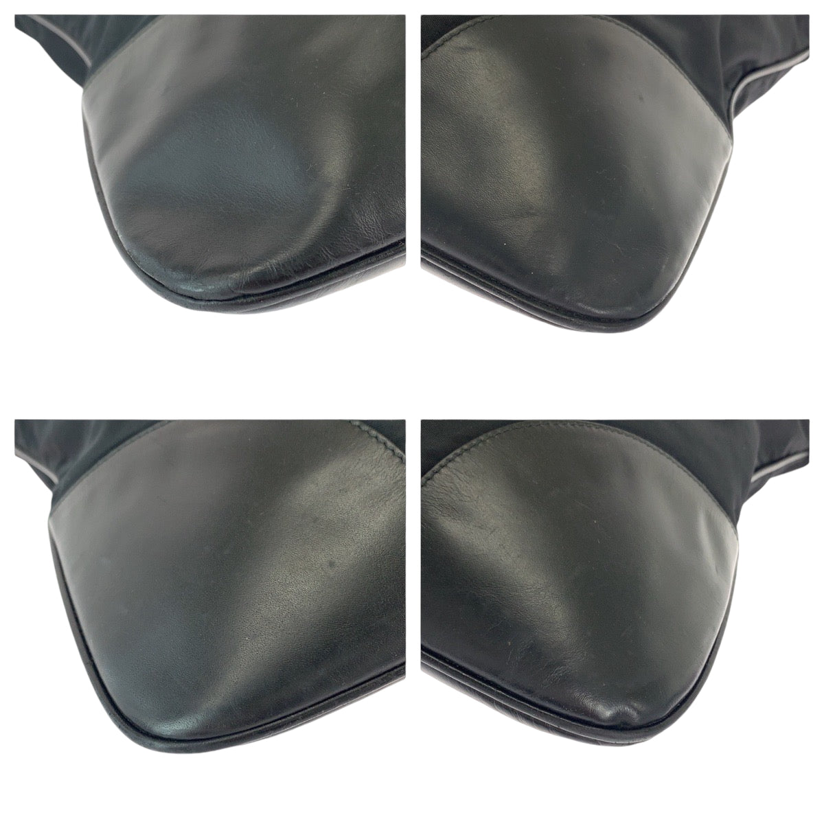 17987
PRADA プラダ テスート 三角ロゴプレート ブラック 黒 ナイロン ショルダーバッグ メッセンジャーバッグ  メンズ ABP40