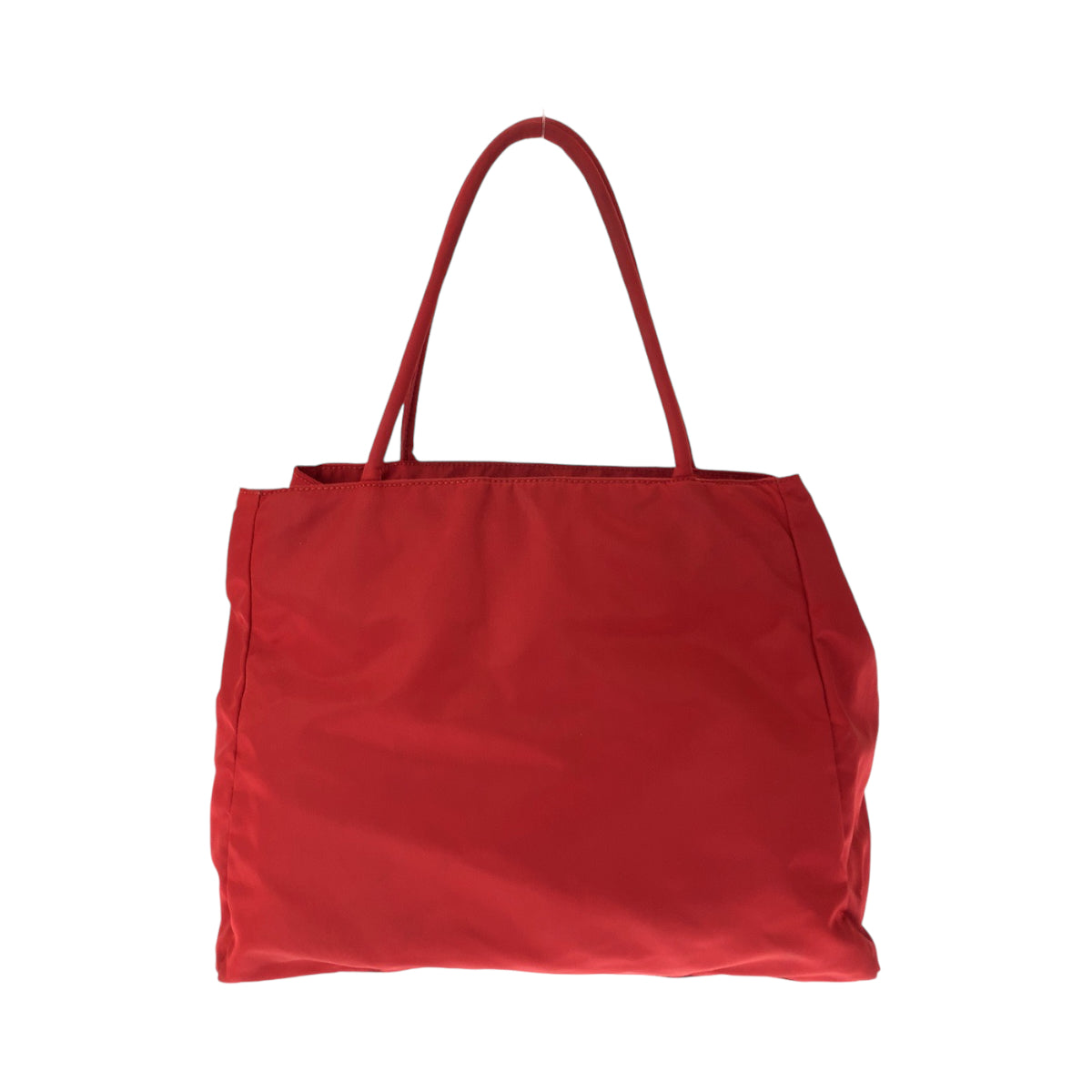 12815
 PRADA Prada Tessuto Triangle Logo Plate Red Nylon B3864 Tote Bag Shoulder Bag Women's