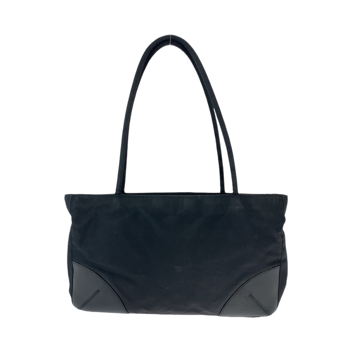 13032
PRADA プラダ テスート 三角ロゴプレート ブラック 黒 シルバー金具 ナイロン トートバッグ ハンドバッグ ショルダーバッグ  レディース
