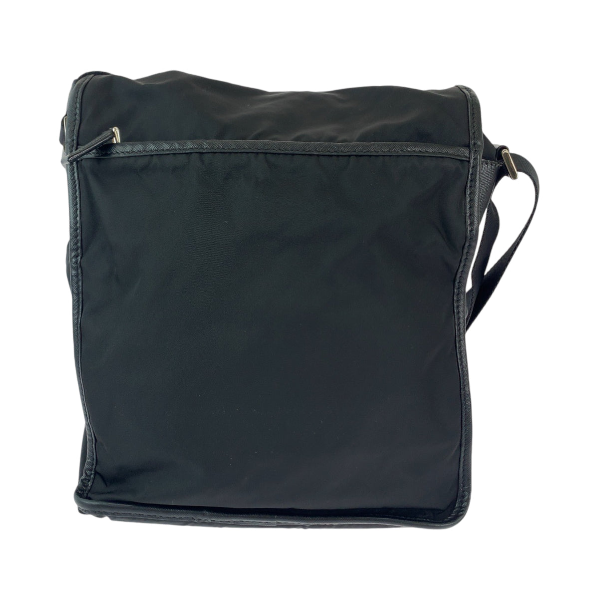 11905
PRADA プラダ テスート 三角ロゴプレート ブラック 黒 シルバー金具 ナイロン ショルダーバッグ ポシェット  メンズ