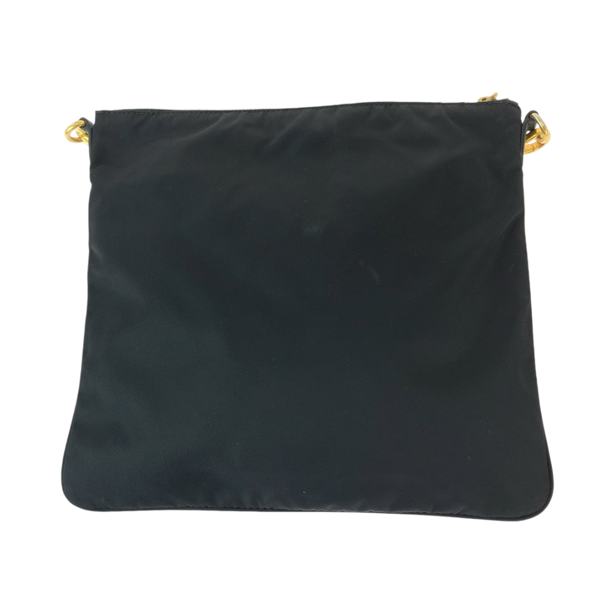 PRADA Prada Tessuto Ribbon Black Gold Hardware Nylon BT0659 Shoulder Bag Crossbody Pochette Women's