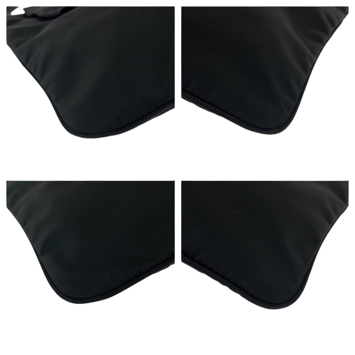 PRADA Prada Tessuto Ribbon Black Gold Hardware Nylon BT0659 Shoulder Bag Crossbody Pochette Women's