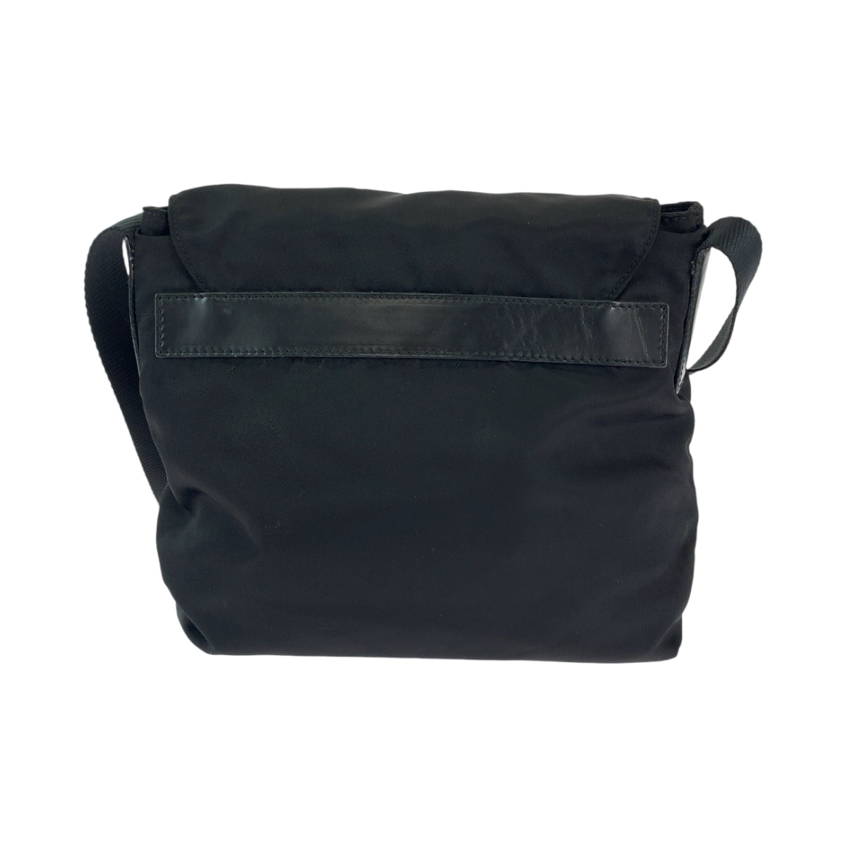 11902
PRADA プラダ テスート 三角ロゴプレート ブラック 黒 シルバー金具 ナイロン BT8994 ショルダーバッグ メッセンジャーバッグ  レディース