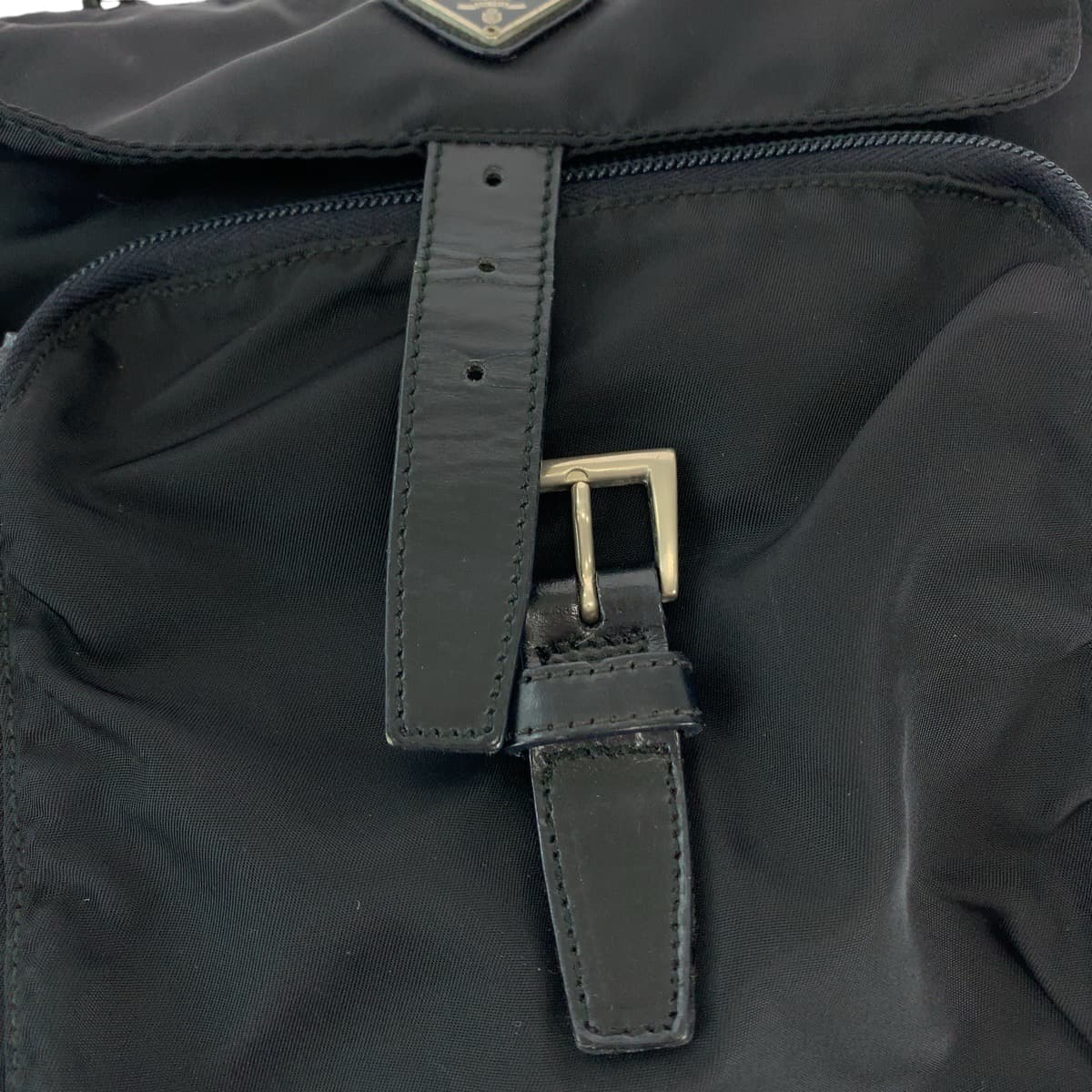 11902
PRADA プラダ テスート 三角ロゴプレート ブラック 黒 シルバー金具 ナイロン BT8994 ショルダーバッグ メッセンジャーバッグ  レディース