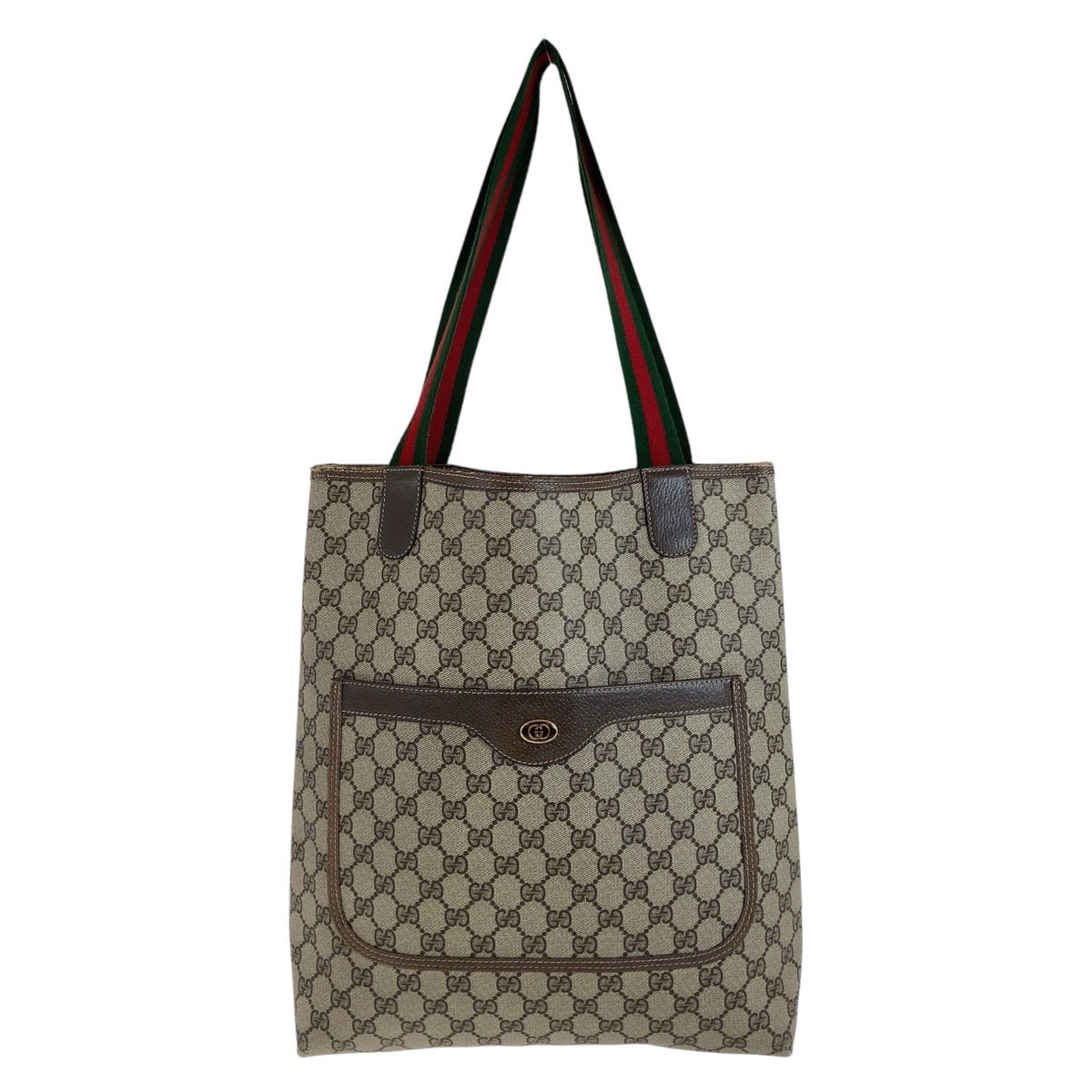 111901
GUCCI グッチ ヴィンテージ オールドグッチ シェリーライン ベージュ ブラウン GGスプリームキャンバス / レザー 39 02 003 トートバッグ ショルダーバッグ  レディース