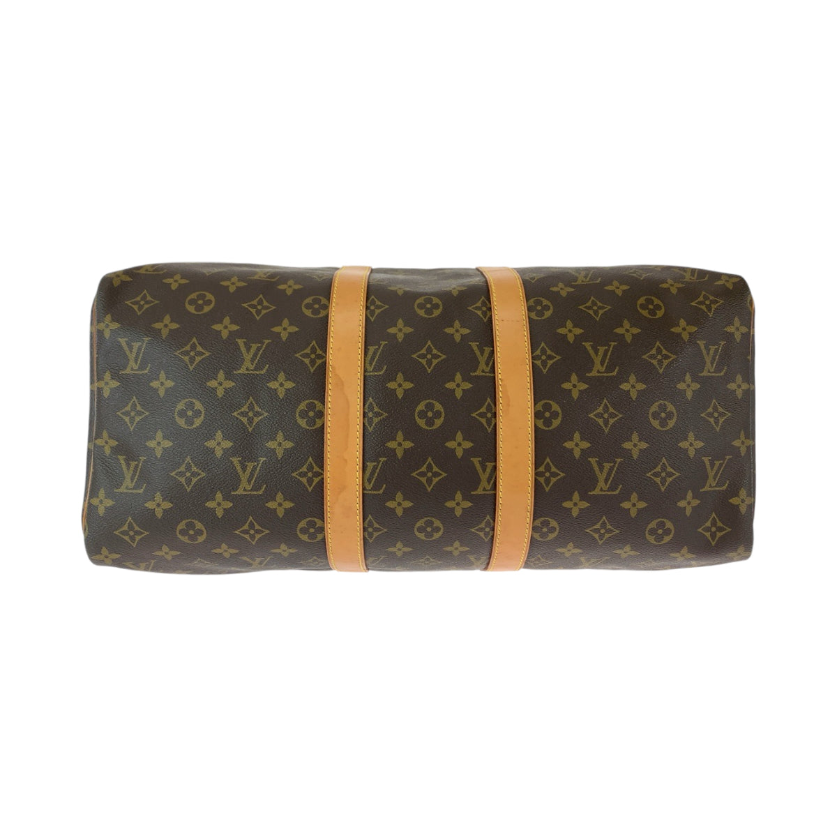 11900
LOUIS VUITTON ルイヴィトン モノグラム キーポル50 ブラウン ゴールド金具 PVC ボストンバッグ ハンドバッグ  レディース ABP55