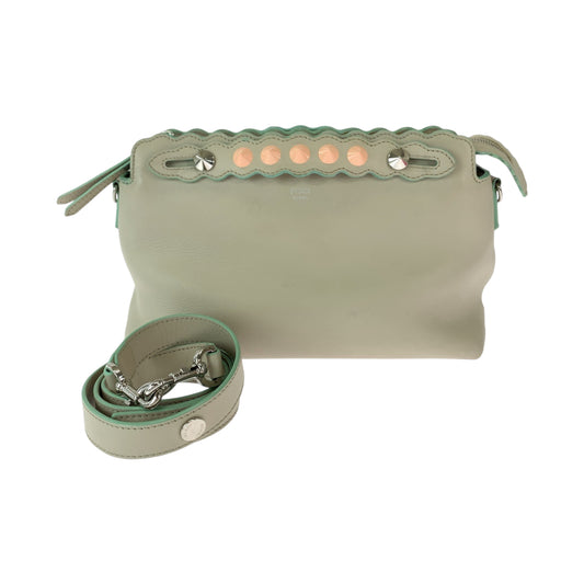 111899
FENDI フェンディ バイザウェイ アイボリー ピンク シルバー金具 レザー ショルダーバッグ 斜め掛け ポシェット  レディース