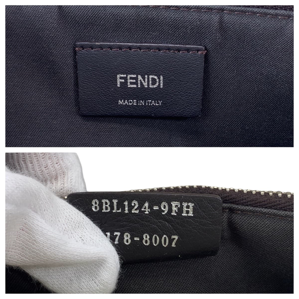 111899
FENDI フェンディ バイザウェイ アイボリー ピンク シルバー金具 レザー ショルダーバッグ 斜め掛け ポシェット  レディース