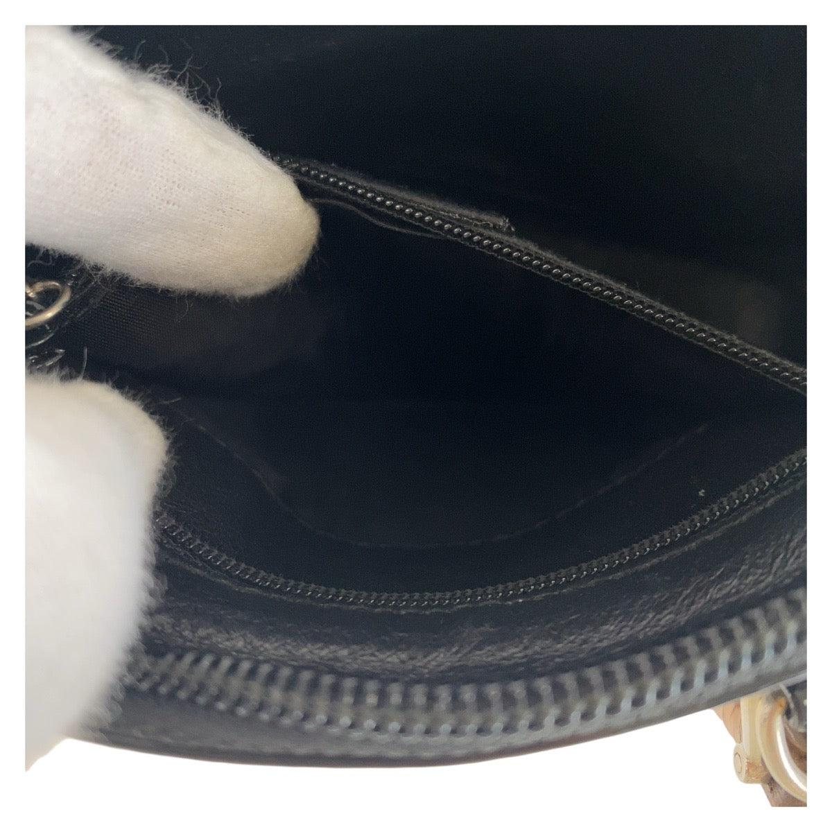 11894
GUCCI グッチ バンブー ブラック 黒 シルバー金具 エナメル 007 1014 0231 ミニハンドバッグ ショルダーバッグ 2way  レディース