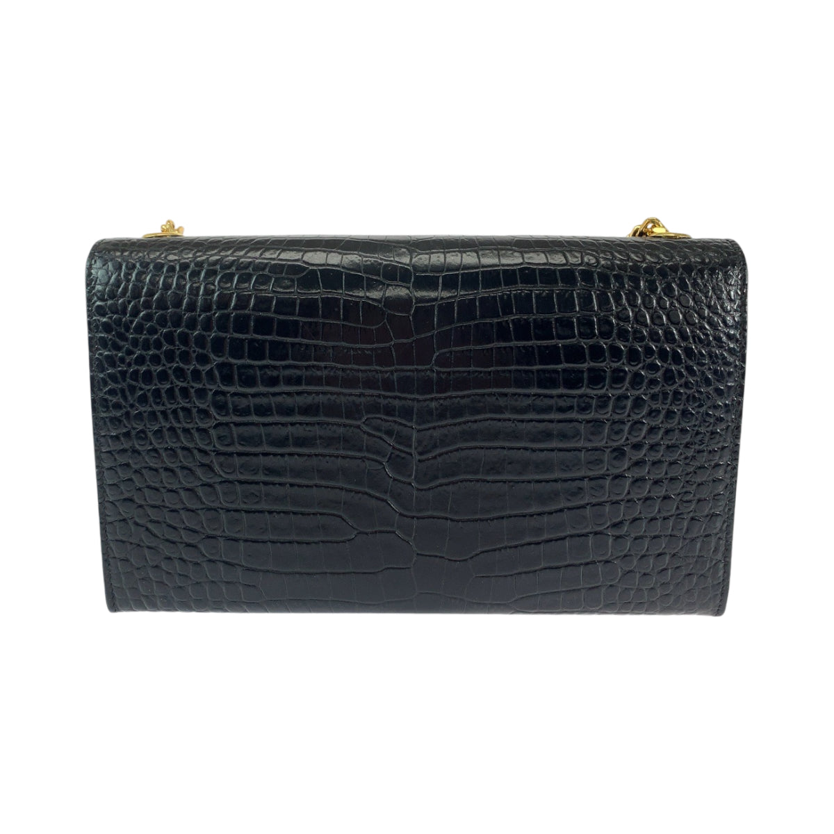 11890
SAINT LAURENT PARIS サンローランパリ ケイト YSL タッセル 型押し ブラック 黒 ゴールド金具 レザー チェーンショルダーバッグ 斜め掛け  レディース