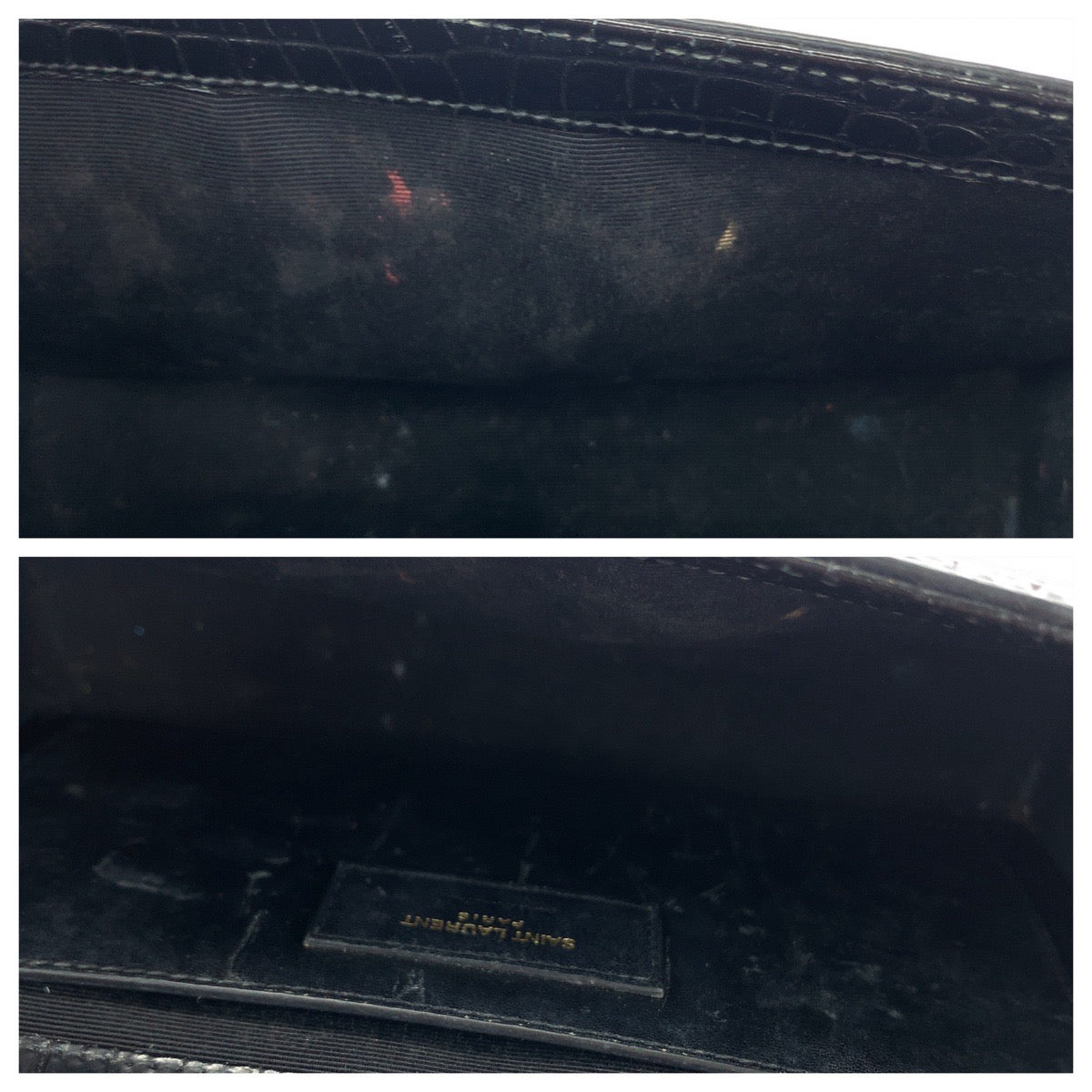 11890
SAINT LAURENT PARIS サンローランパリ ケイト YSL タッセル 型押し ブラック 黒 ゴールド金具 レザー チェーンショルダーバッグ 斜め掛け  レディース