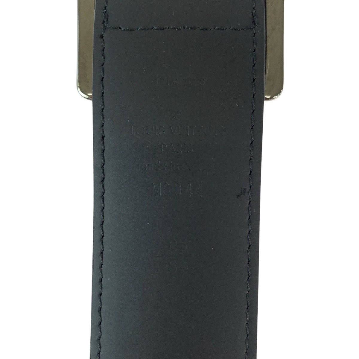 11887
LOUIS VUITTON ルイヴィトン モノグラム エクリプス サンチュール リヴェルソ 85cm/34inc ブラック 黒 シルバー金具 PVC M9044 ベルト  メンズ