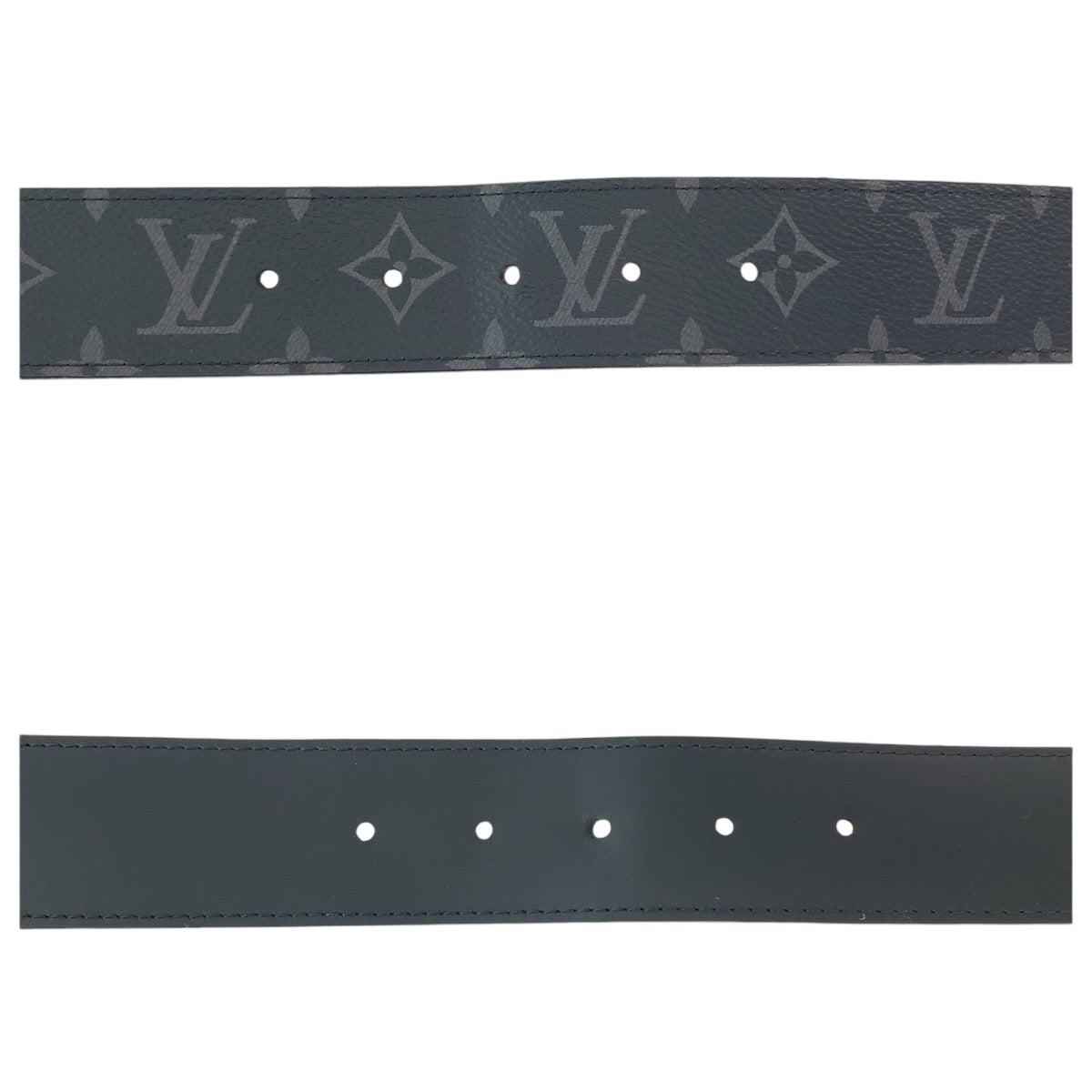 11887
LOUIS VUITTON ルイヴィトン モノグラム エクリプス サンチュール リヴェルソ 85cm/34inc ブラック 黒 シルバー金具 PVC M9044 ベルト  メンズ