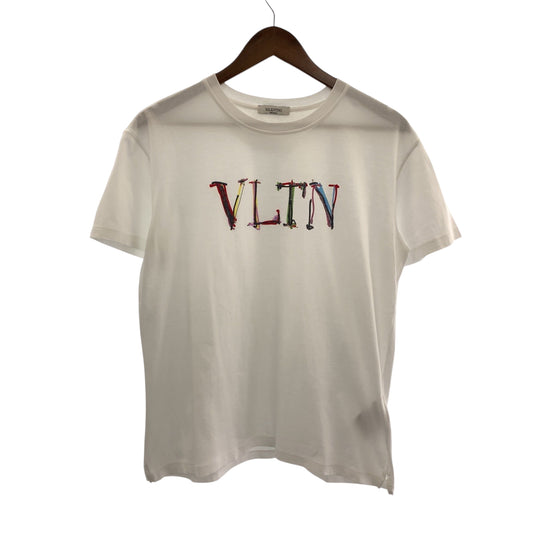 14040
VALENTINO ヴァレンティノ VLTN ロゴ サイズS ホワイト マルチカラー コットン VV3MG10V746 半袖Tシャツ カットソー  メンズ A24