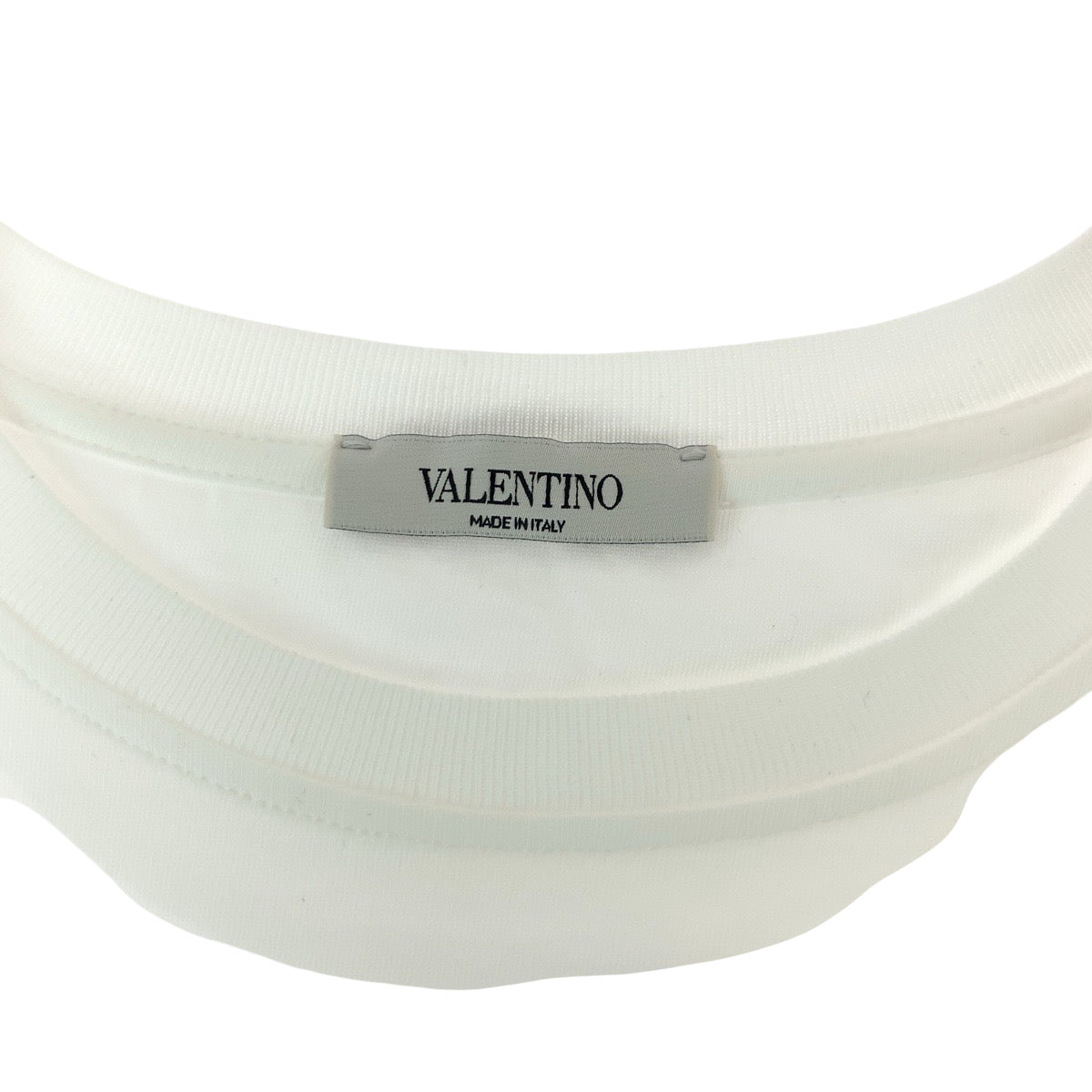 14040
VALENTINO ヴァレンティノ VLTN ロゴ サイズS ホワイト マルチカラー コットン VV3MG10V746 半袖Tシャツ カットソー  メンズ A24