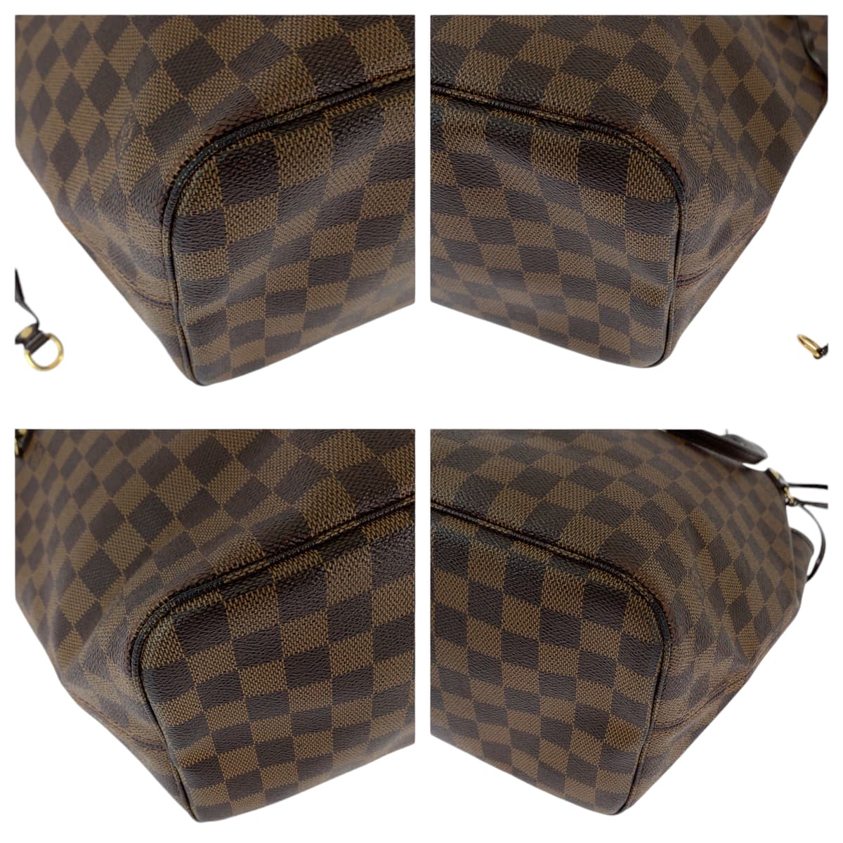 11869
LOUIS VUITTON ルイヴィトン ダミエ ネヴァーフルMM ブラウン ゴールド金具 PVC N51105 トートバッグ ショルダーバッグ  レディース