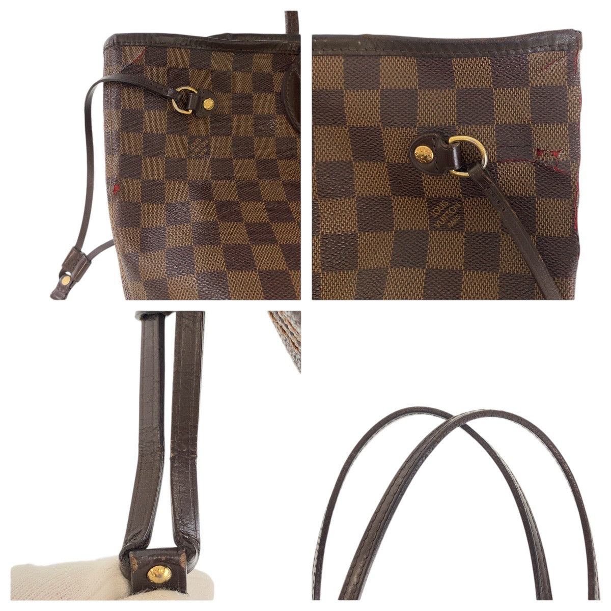 13044
LOUIS VUITTON ルイヴィトン モノグラム ネヴァーフル MM ブラウン ゴールド金具 PVC M51105 トートバッグ ショルダーバッグ  レディース