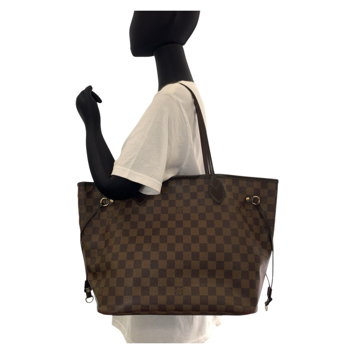 13044
LOUIS VUITTON ルイヴィトン モノグラム ネヴァーフル MM ブラウン ゴールド金具 PVC M51105 トートバッグ ショルダーバッグ  レディース
