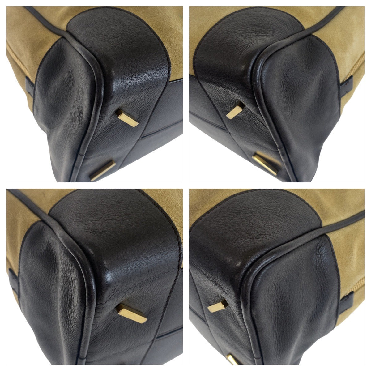 11868
LOEWE ロエベ アナグラム アマソナ25 ベージュ ブラウン ゴールド金具 スウェード / レザー ハンドバッグ ショルダーバッグ 2way  レディース ABP56