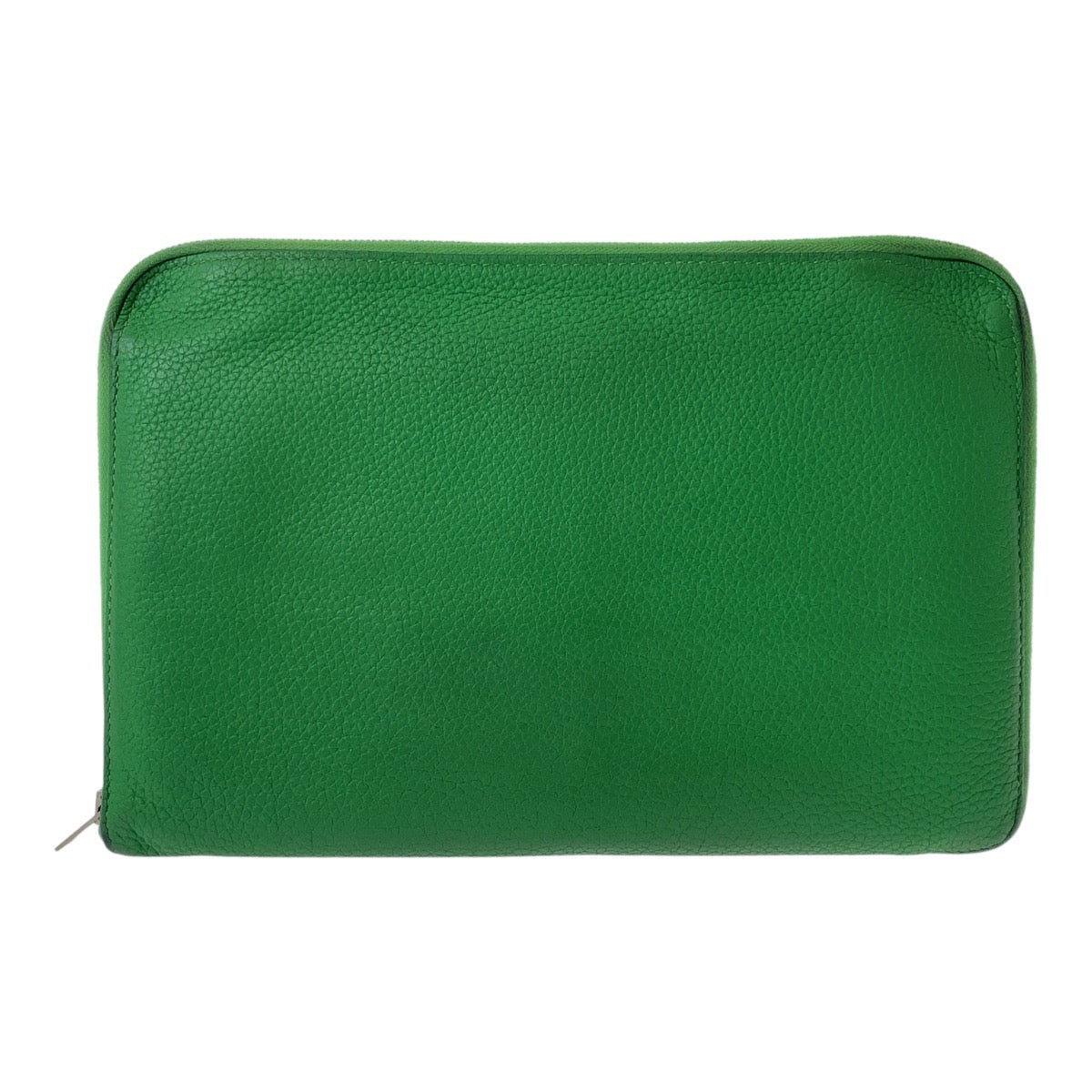 13047
HERMES エルメス アザップ TGM グリーン シルバー金具 レザー 長財布 ロングウォレット 男女兼用 T刻印  メンズ AB34
