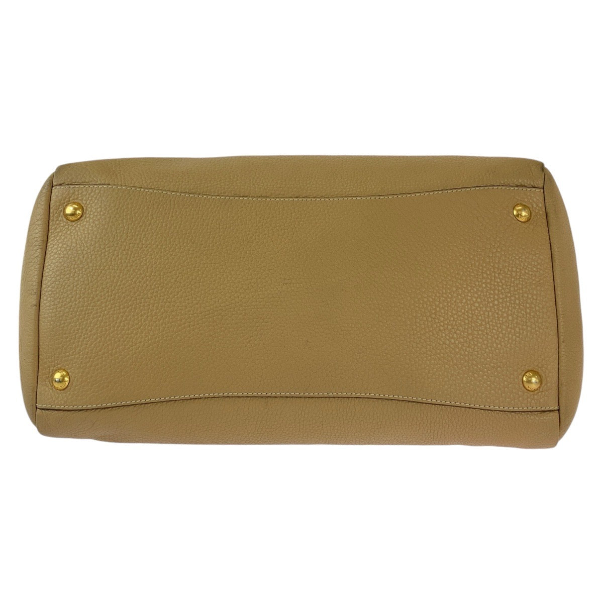 12828
PRADA プラダ ヴィッテロダイノ ベージュ ゴールド金具 レザー トートバッグ ハンドバッグ ショルダーバッグ  レディース AB38