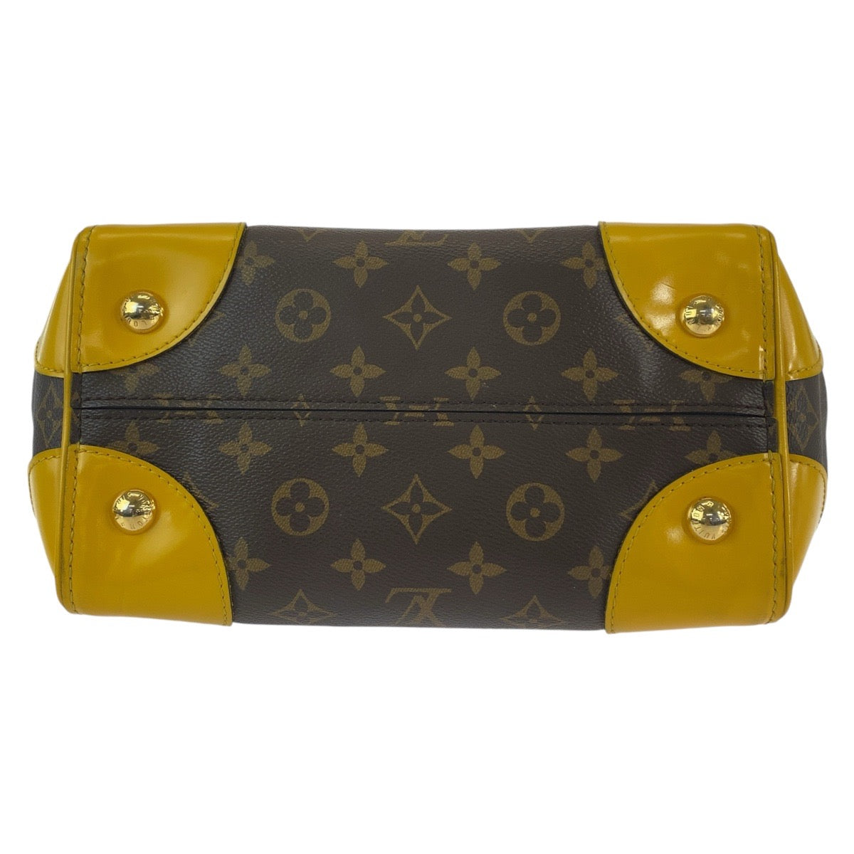 LOUIS VUITTON ルイヴィトン モノグラム フェニックスPM ブラウン イエロー ゴールド金具 PVC / レザー M41536 トートバッグ ハンドバッグ ショルダーバッグ 2way  レディース