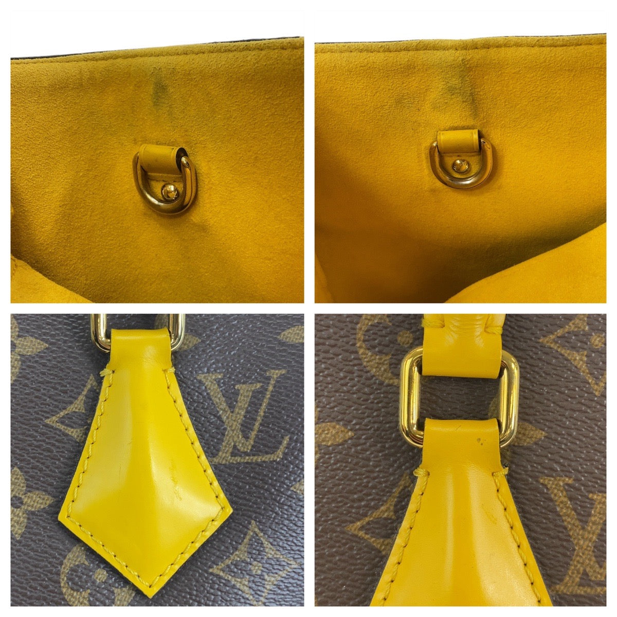 LOUIS VUITTON ルイヴィトン モノグラム フェニックスPM ブラウン イエロー ゴールド金具 PVC / レザー M41536 トートバッグ ハンドバッグ ショルダーバッグ 2way  レディース