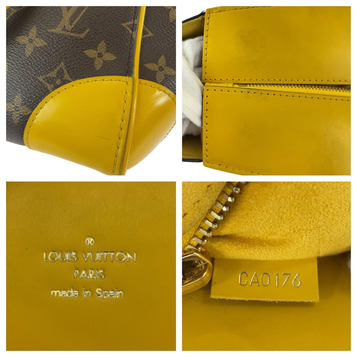 LOUIS VUITTON ルイヴィトン モノグラム フェニックスPM ブラウン イエロー ゴールド金具 PVC / レザー M41536 トートバッグ ハンドバッグ ショルダーバッグ 2way  レディース