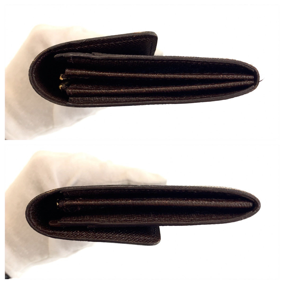 111862
LOUIS VUITTON ルイヴィトン ヴィンテージ ダミエ ポルトモネ クレディ ブラウン ゴールド金具 PVC N61725 長財布 ロングウォレット 男女兼用  レディース