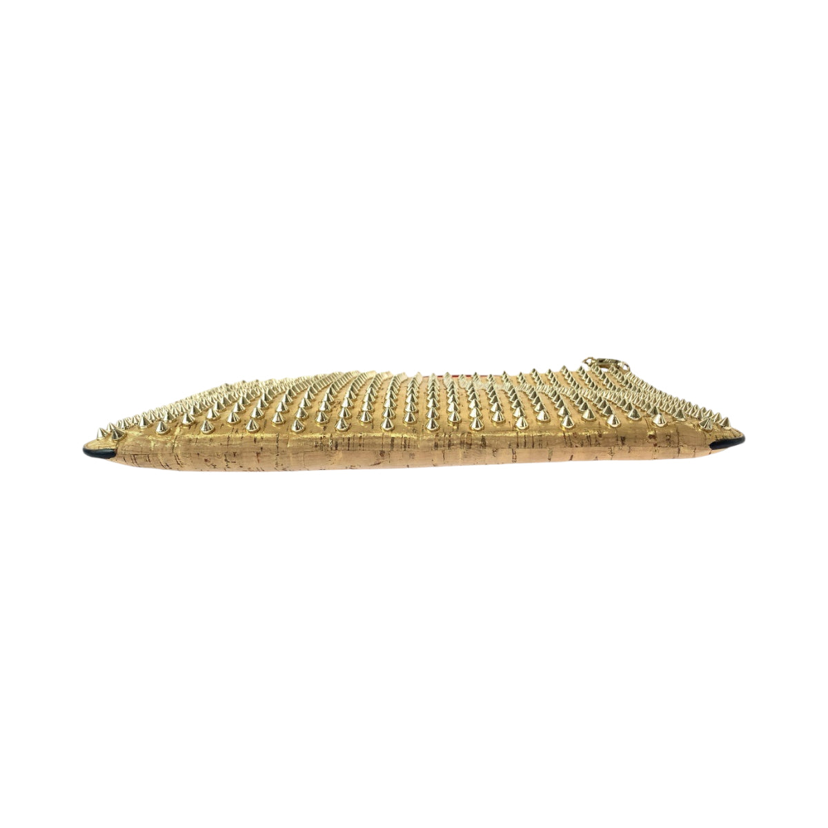13051
Christian Louboutin クリスチャンルブタン ルビポッシュ ロックスタッズ ゴールド ベージュ ゴールド金具 レザー チェーンショルダーバッグ クラッチバッグ 2way  レディース