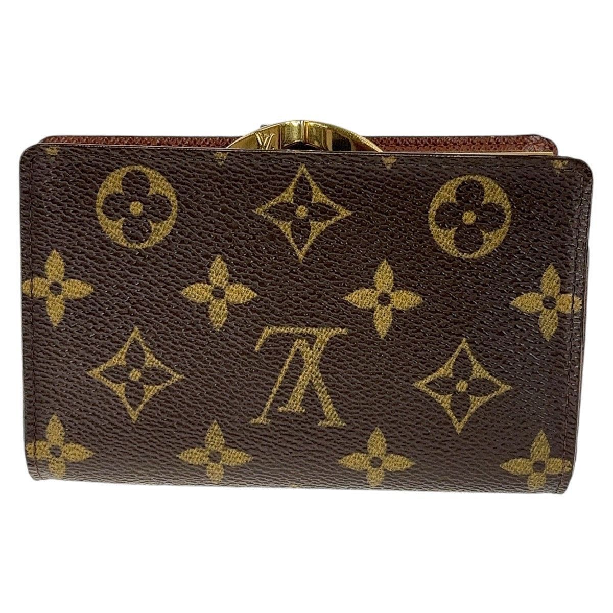 12807
LOUIS VUITTON ルイヴィトン モノグラム ポルトモネ ビエ ヴィエノワ ブラウン ゴールド金具 PVC M61663 折財布 コンパクトウォレット  レディース