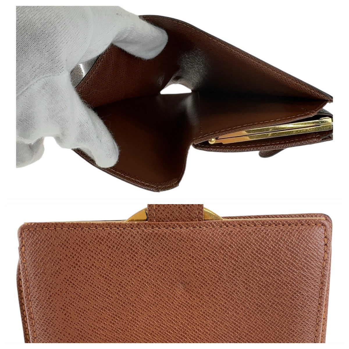 12807
LOUIS VUITTON ルイヴィトン モノグラム ポルトモネ ビエ ヴィエノワ ブラウン ゴールド金具 PVC M61663 折財布 コンパクトウォレット  レディース