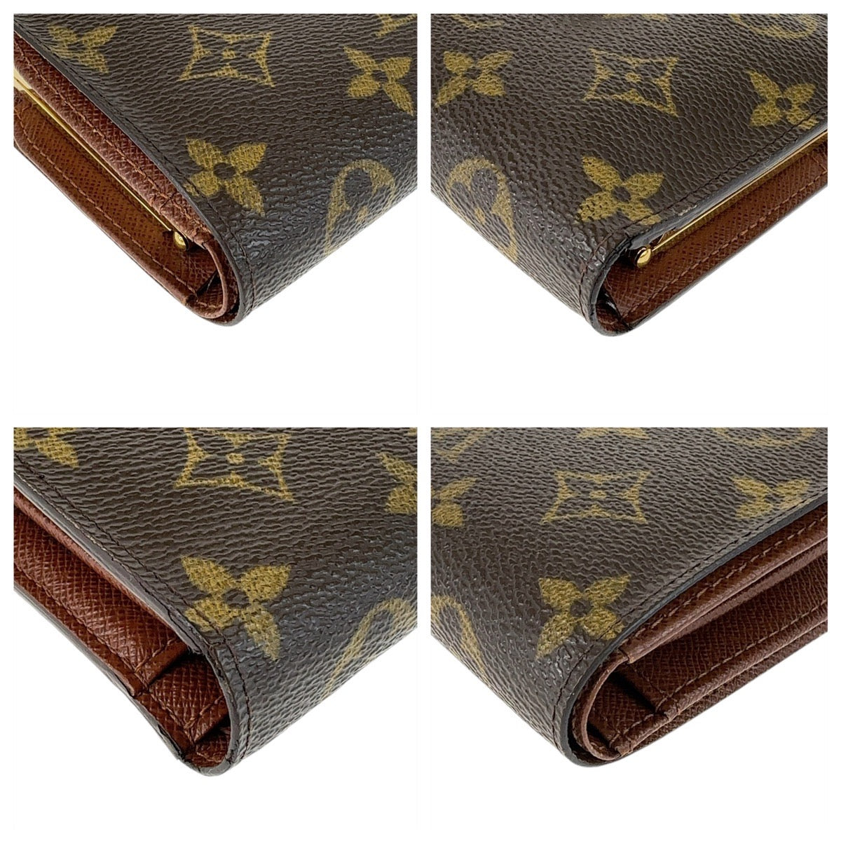 12807
LOUIS VUITTON ルイヴィトン モノグラム ポルトモネ ビエ ヴィエノワ ブラウン ゴールド金具 PVC M61663 折財布 コンパクトウォレット  レディース