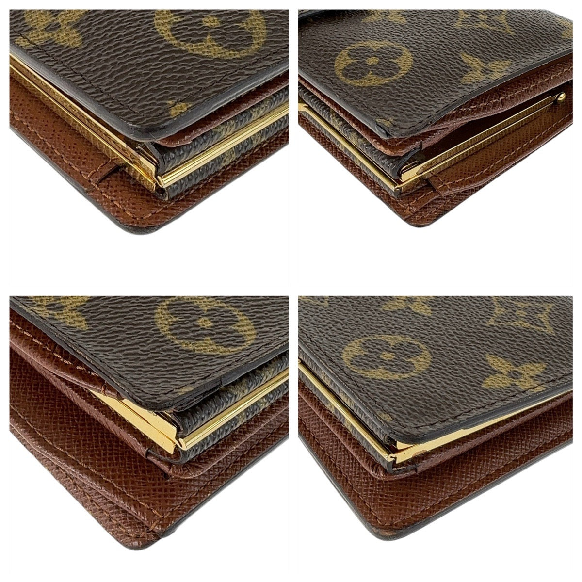 12807
LOUIS VUITTON ルイヴィトン モノグラム ポルトモネ ビエ ヴィエノワ ブラウン ゴールド金具 PVC M61663 折財布 コンパクトウォレット  レディース
