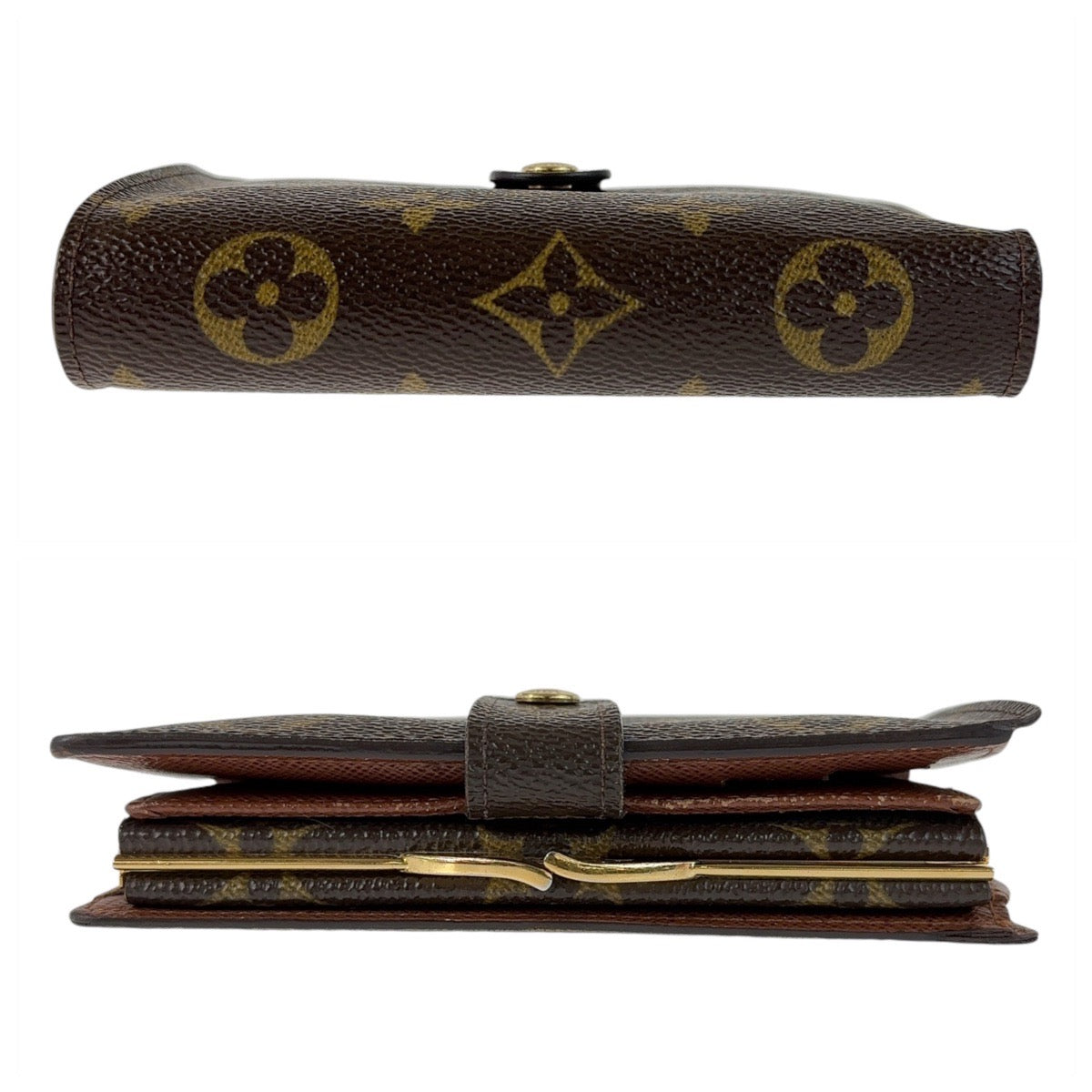 12807
LOUIS VUITTON ルイヴィトン モノグラム ポルトモネ ビエ ヴィエノワ ブラウン ゴールド金具 PVC M61663 折財布 コンパクトウォレット  レディース