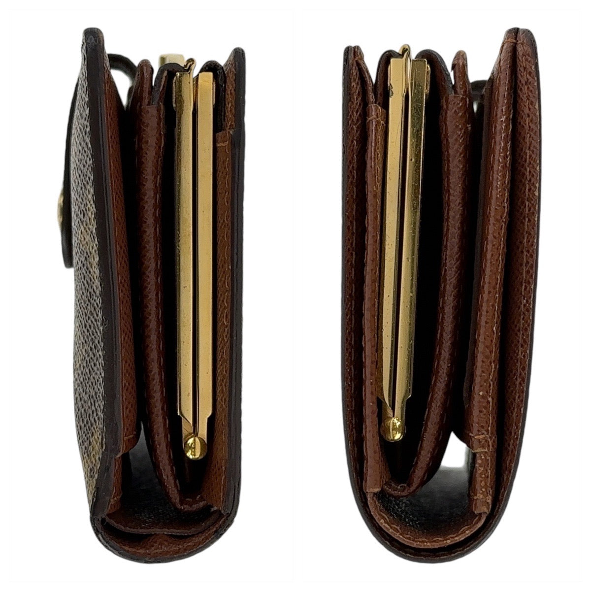 12807
LOUIS VUITTON ルイヴィトン モノグラム ポルトモネ ビエ ヴィエノワ ブラウン ゴールド金具 PVC M61663 折財布 コンパクトウォレット  レディース