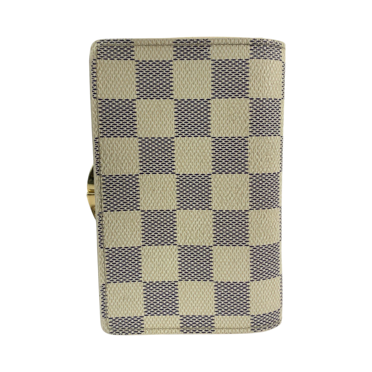 11860
LOUIS VUITTON ルイヴィトン ダミエ アズール ポルトフォイユ ヴィエノワ ホワイト グレー ゴールド金具 PVC N61676 折財布 コンパクトウォレット  レディース