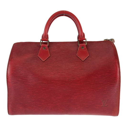 12796
LOUIS VUITTON ルイヴィトン エピ スピーディ30 レッド ゴールド金具 エピレザー M43007 ハンドバッグ ボストンバッグ  レディース