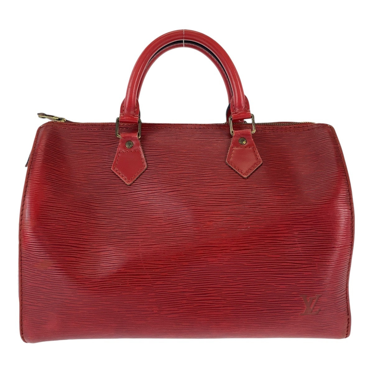 12796
LOUIS VUITTON ルイヴィトン エピ スピーディ30 レッド ゴールド金具 エピレザー M43007 ハンドバッグ ボストンバッグ  レディース