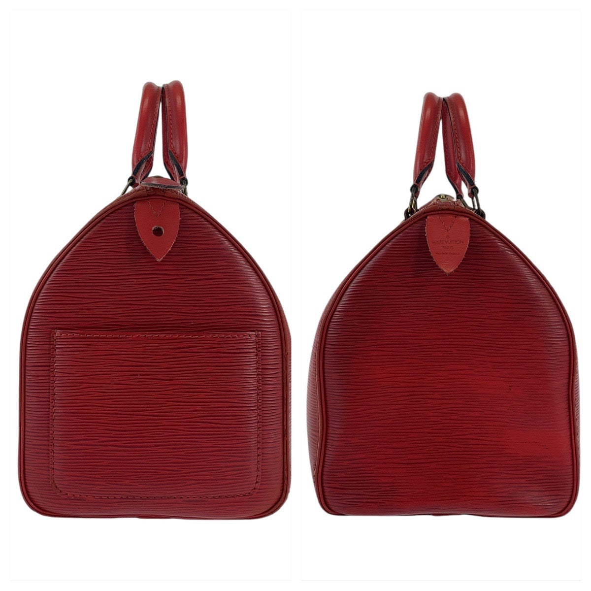 12796
LOUIS VUITTON ルイヴィトン エピ スピーディ30 レッド ゴールド金具 エピレザー M43007 ハンドバッグ ボストンバッグ  レディース