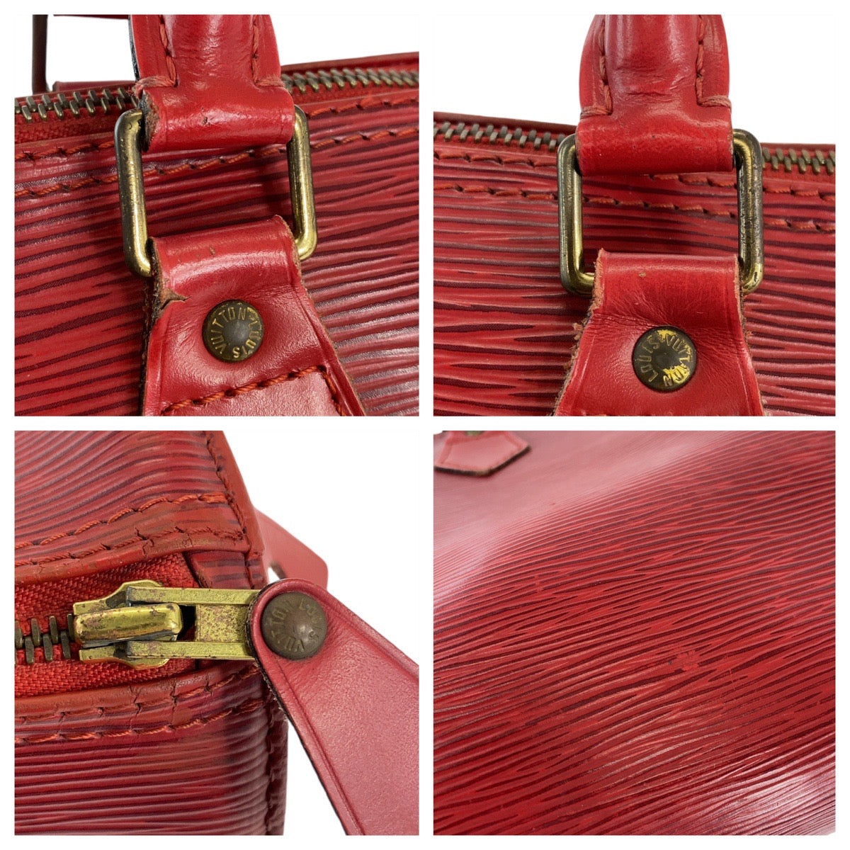 12796
LOUIS VUITTON ルイヴィトン エピ スピーディ30 レッド ゴールド金具 エピレザー M43007 ハンドバッグ ボストンバッグ  レディース